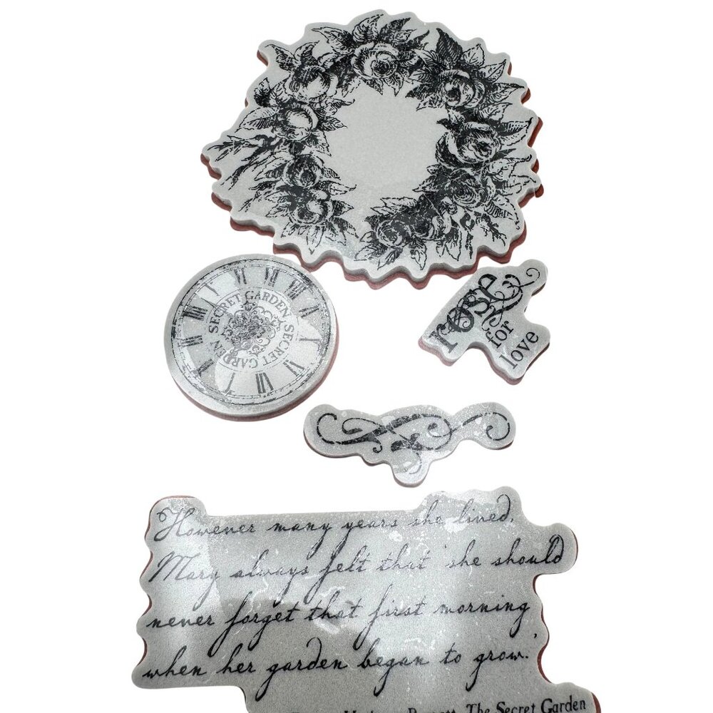 Hampton Art Graphic 45 Secret Garden 2 Cling Stamp